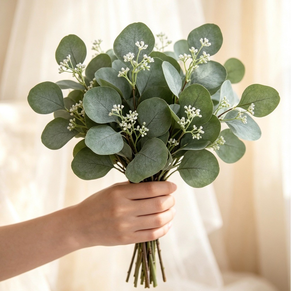 Florist Supply Bulk - 1/3 قطع من أغصان الأوكالبتوس الاصطناعية