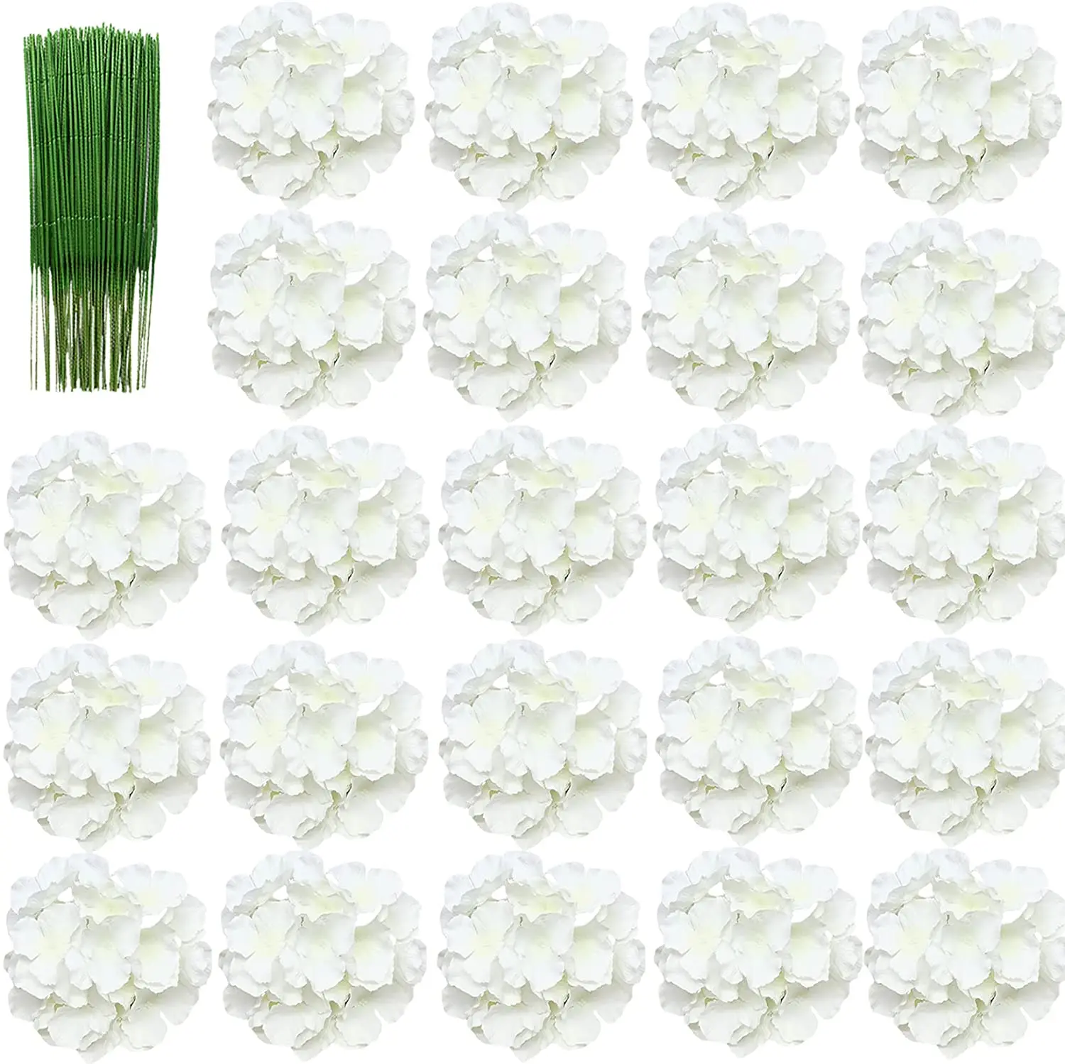 Florist Supply Bulk - رؤوس زهور الهيدرانجيا الحريرية الكبيرة بحجم