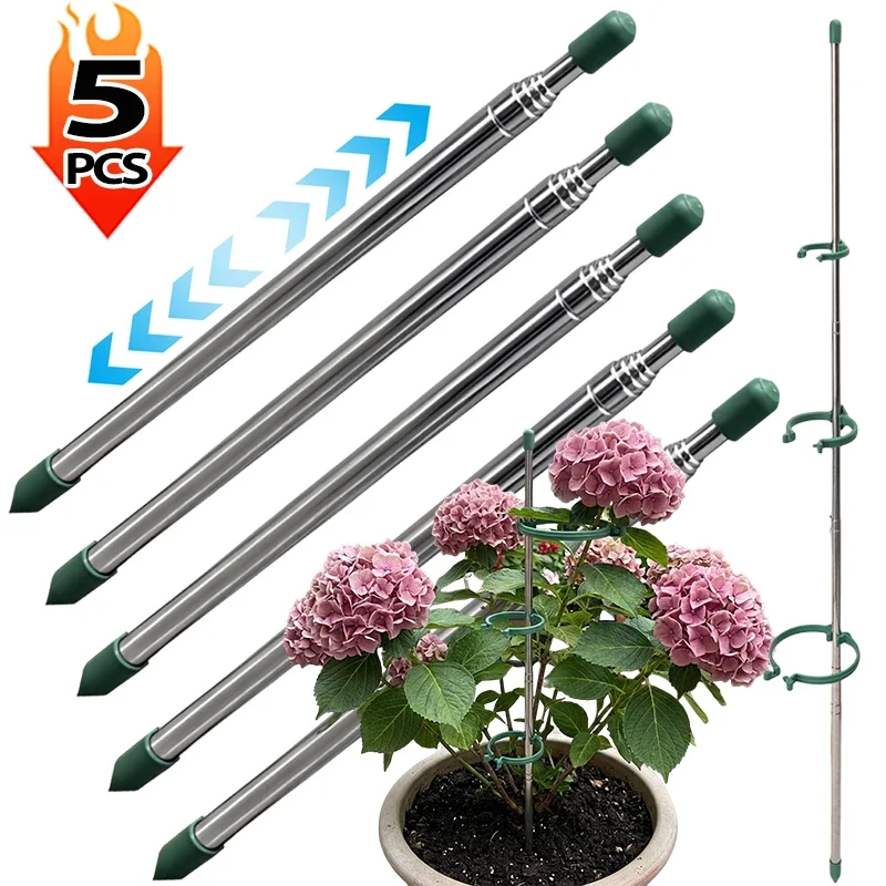 Florist Supply Bulk - 5/1 قطعة حلقة دعم نباتات قابلة