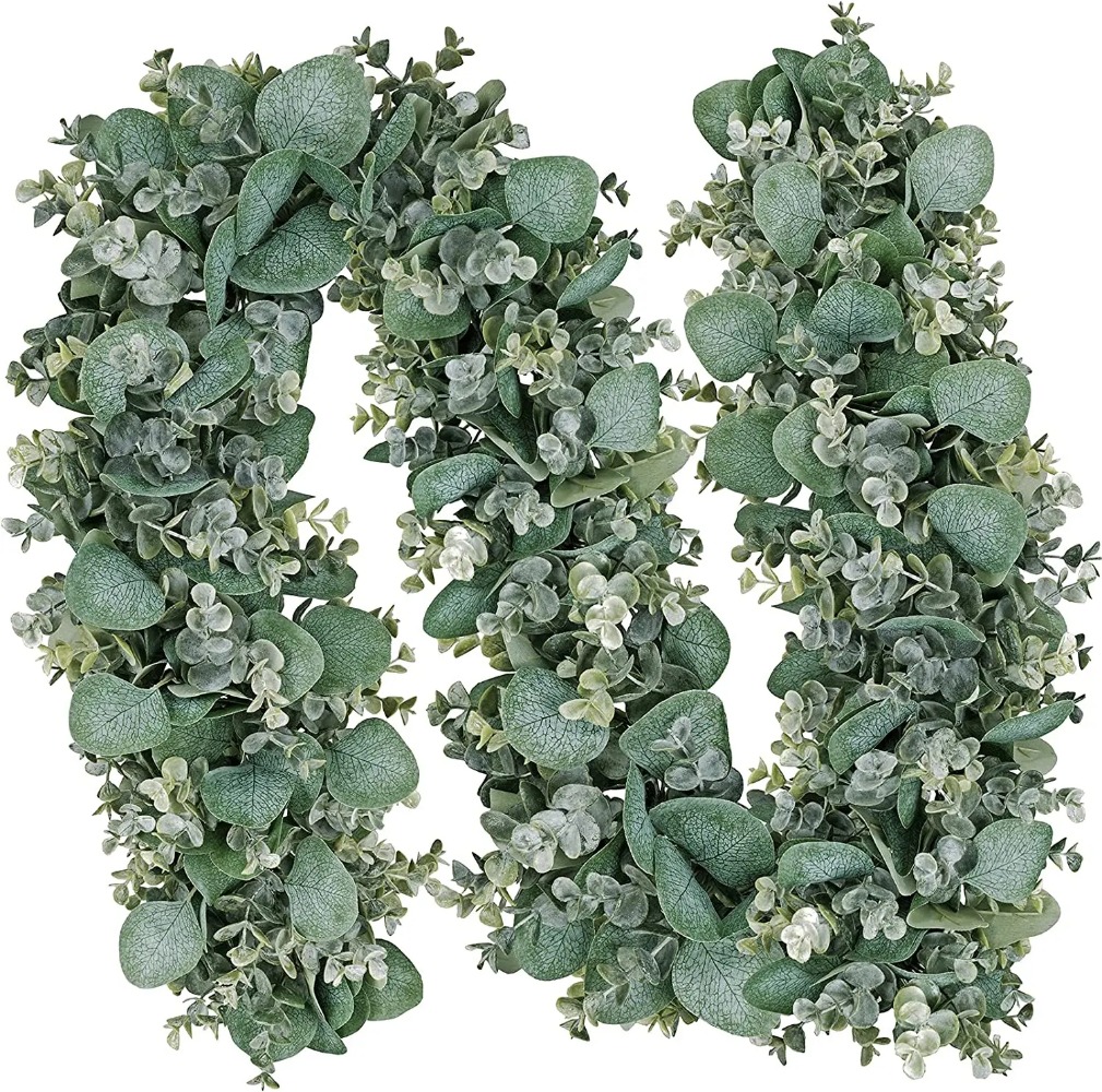 Eucalyptus Preserved - إكليل أوراق الأوكالبتوس الطويل المختلط ،