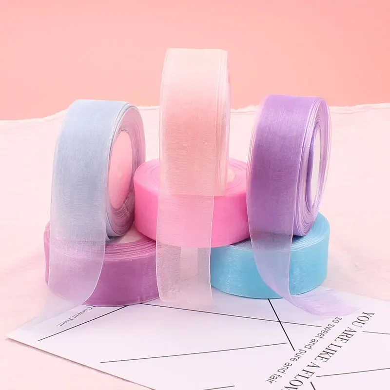 Ribbon Organza Roll - 4 سنتيمتر الشيفون الأورجانزا الشريط بالجملة