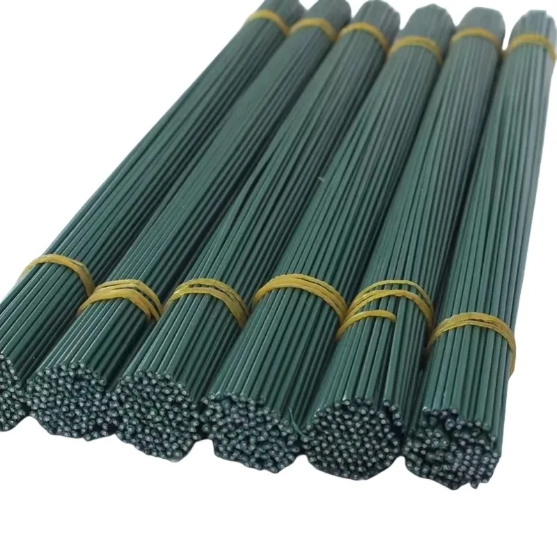 Florist Supply Bulk - 30/40 سنتيمتر زهرة خضراء الجذعية العصي