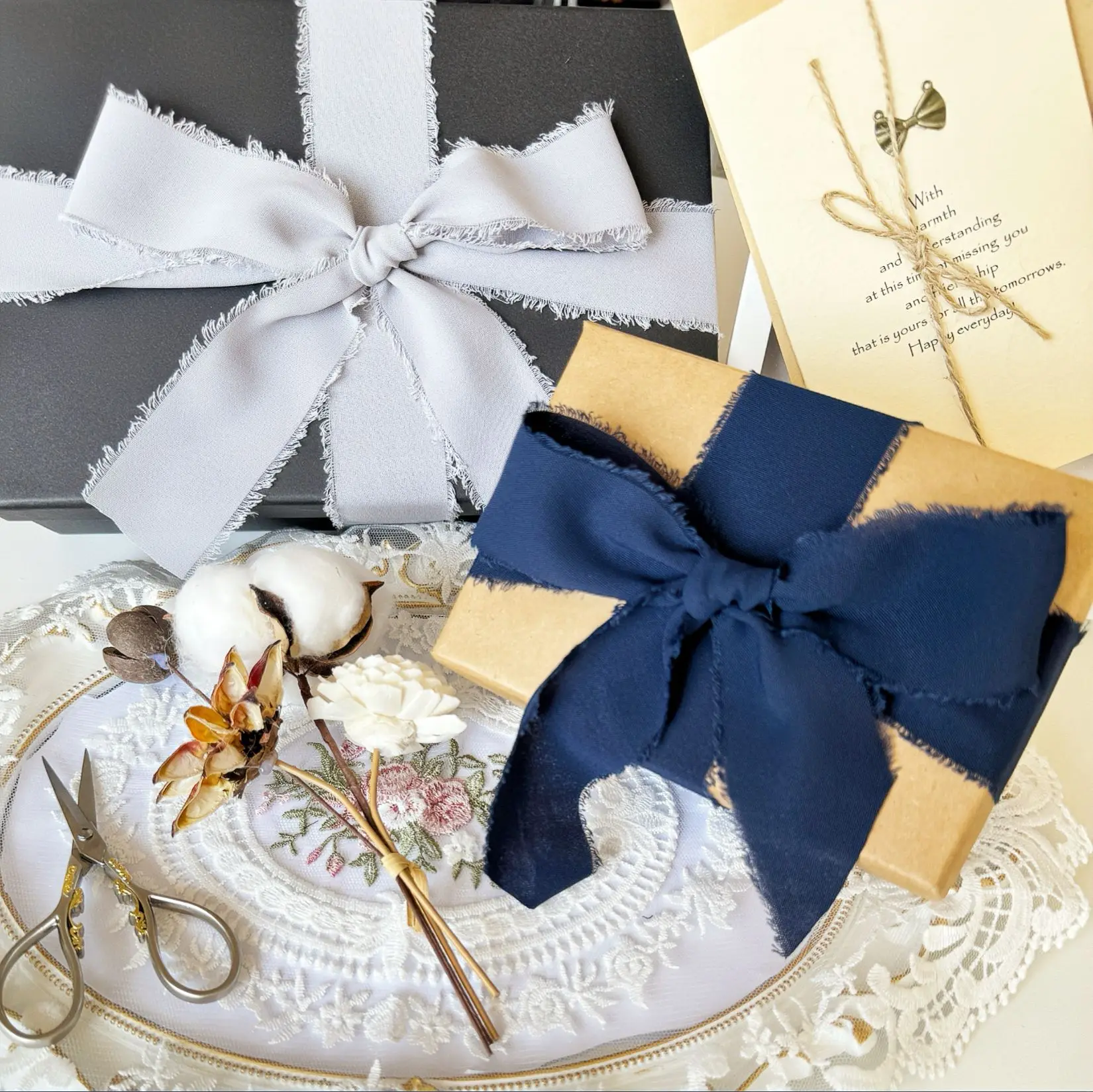 Ribbon Organza Roll - 5 متر/لفة المتوترة شريط حرير حواف