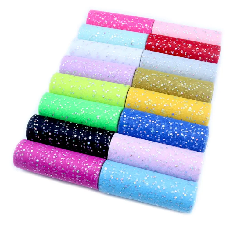 Ribbon Organza Roll - لفة تول لامعة ، 15 سنتيمتر