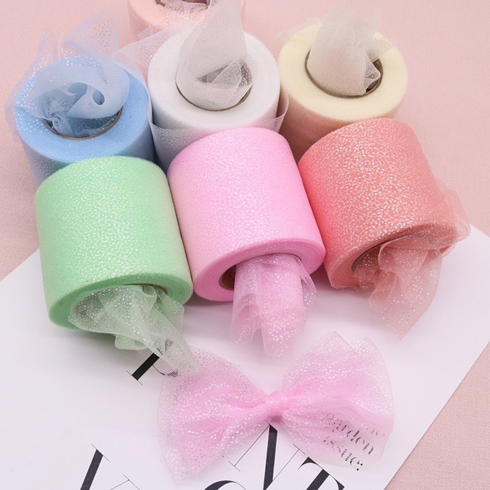 شريط ترتر كريستالي 6 سم × 25 ي - مراجعة Ribbon Organza Roll وسعره