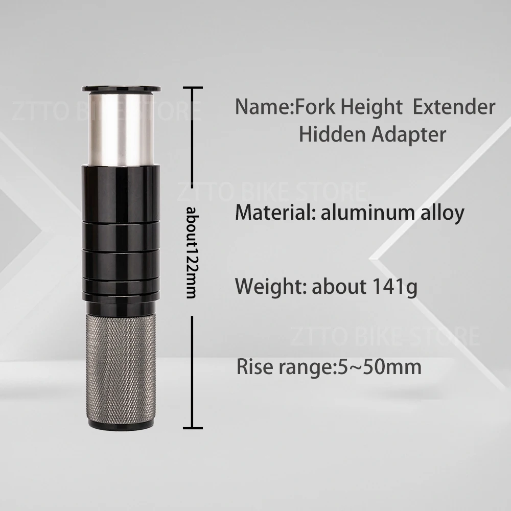 ZTTO MTB الطريق دراجة شوكة ارت - مراجعة Stem Extender Tube وسعره