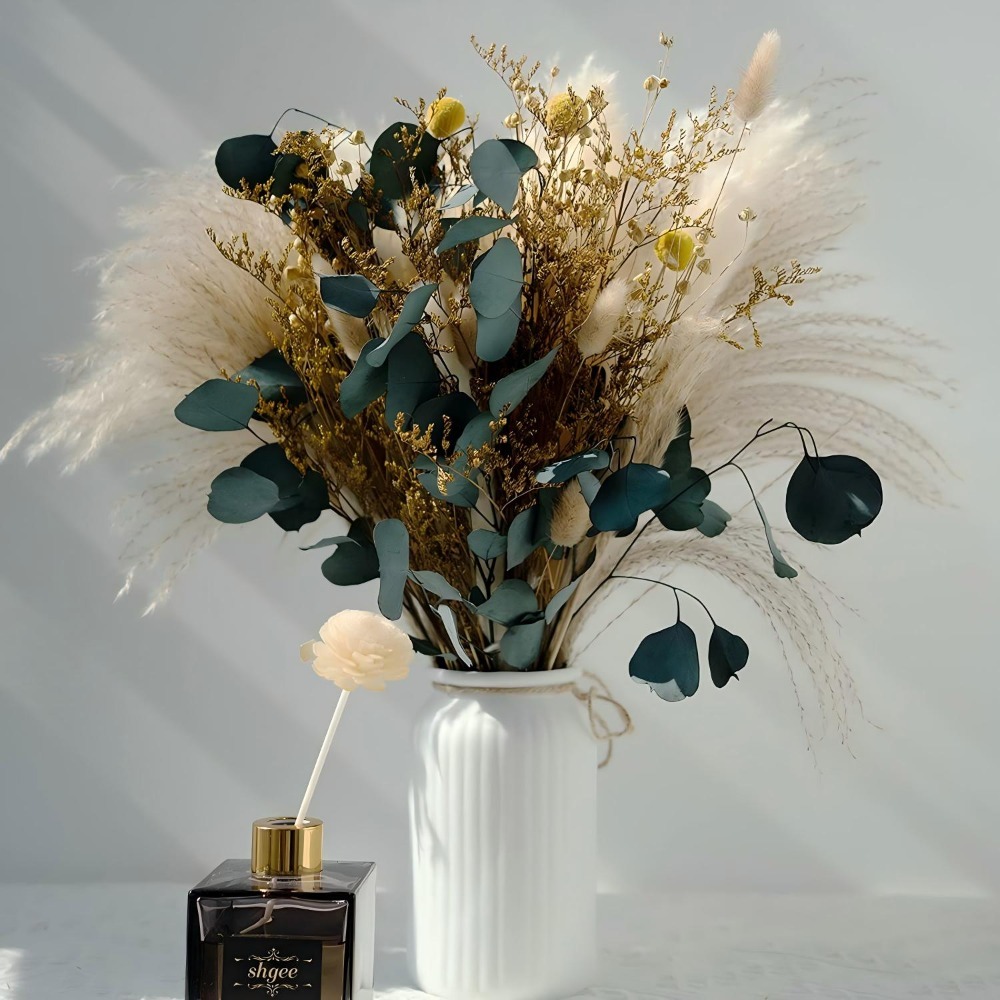 باقة عشب البامباس المجفف الطبي - مراجعة Eucalyptus Preserved وسعره