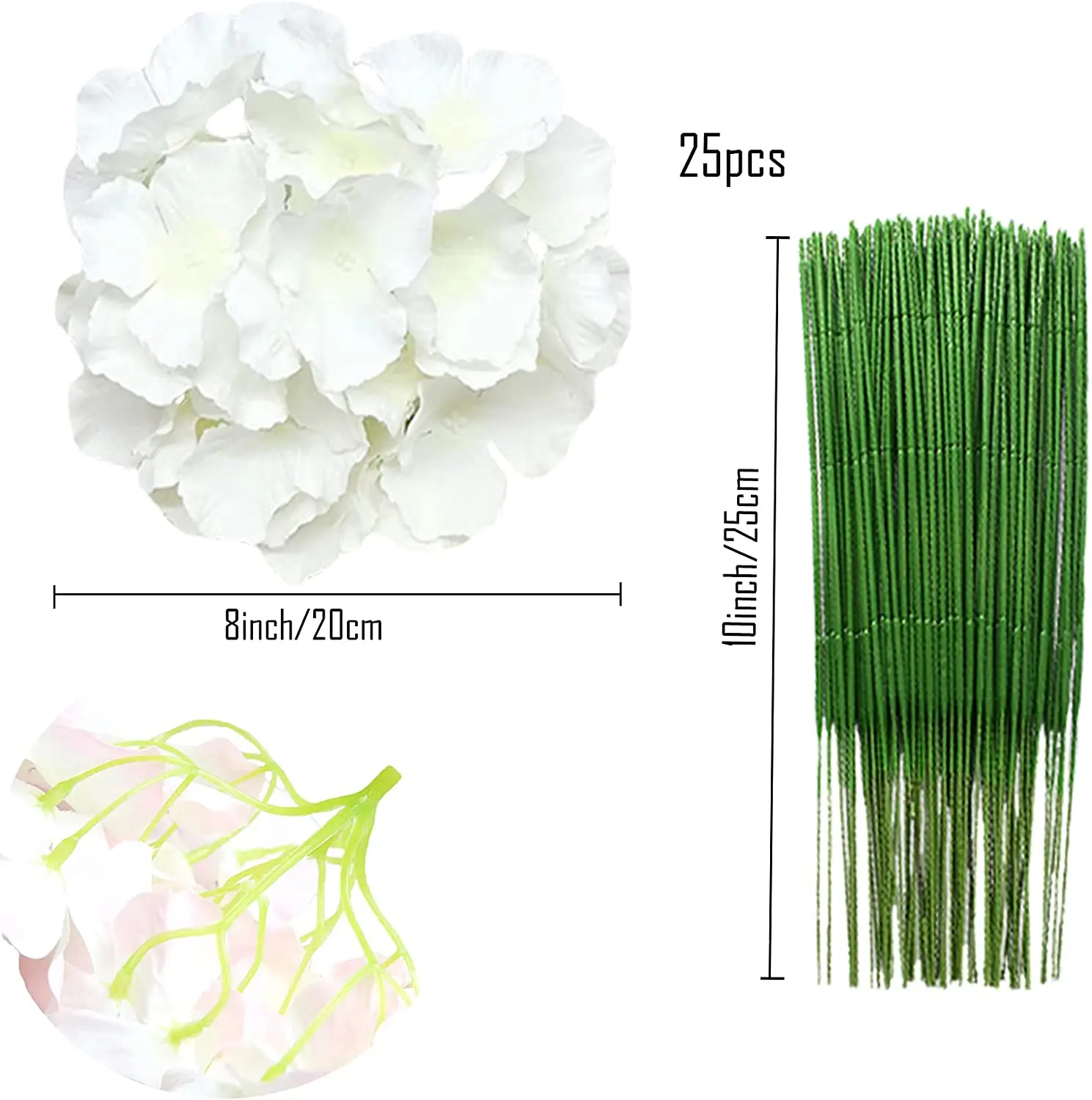 رؤوس زهور الهيدرانجيا الحريرية - مراجعة Florist Supply Bulk وسعره