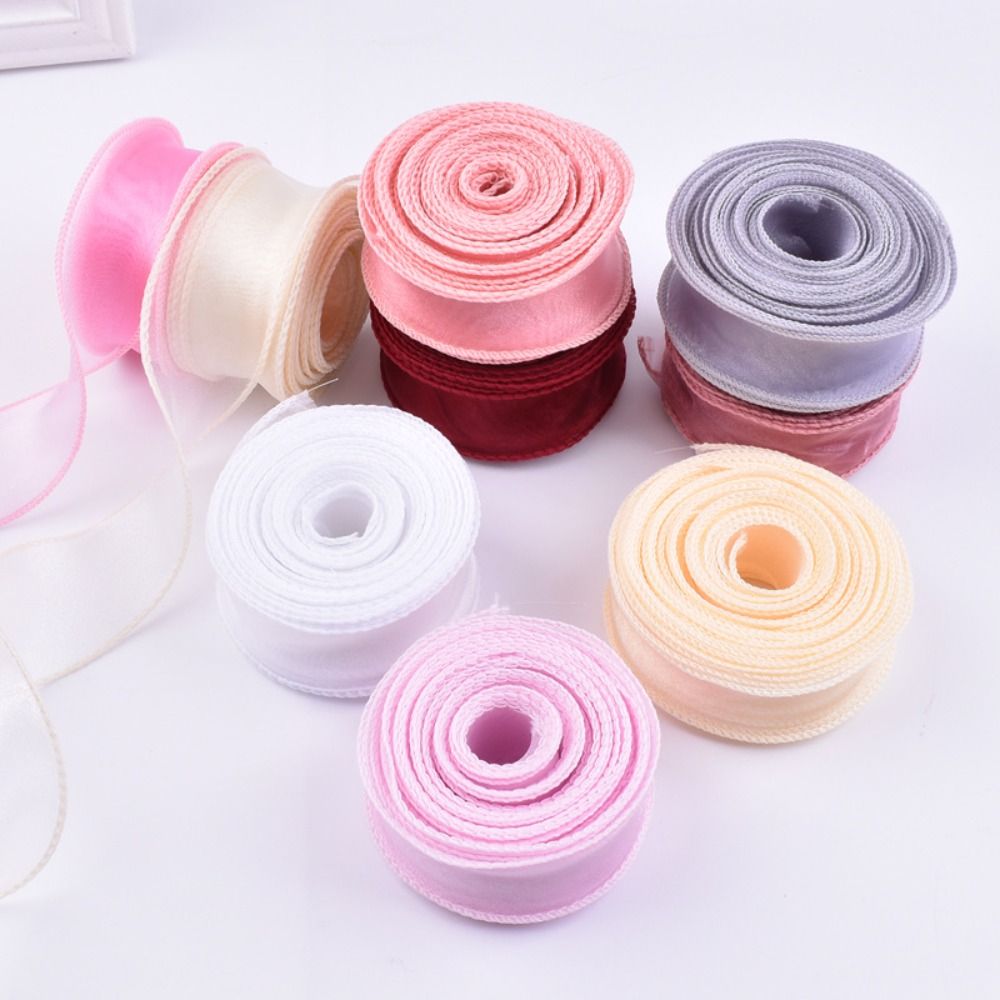 لفة شريط من الساتان لباقة الزه - مراجعة Ribbon Organza Roll وسعره