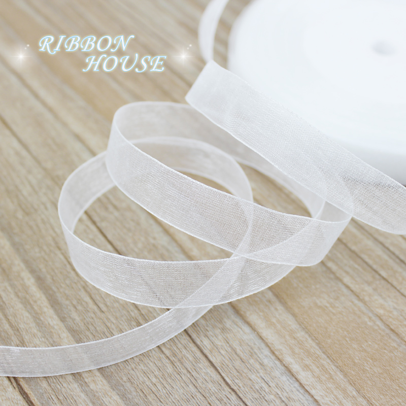 (50 ياردة/لفة) 12/15/20/25/40/ - مراجعة Ribbon Organza Roll وسعره