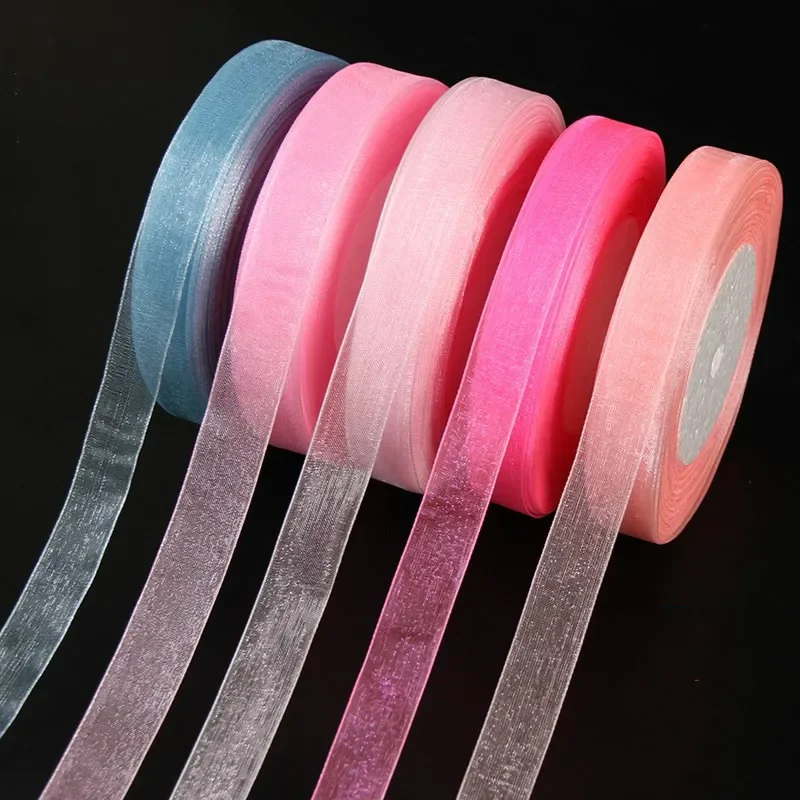 شريط أورجانزا 15 مم، 50 ياردة/ - مراجعة Ribbon Organza Roll وسعره