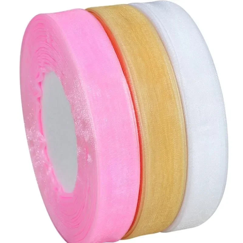 شريط أورجانزا 15 مم، 50 ياردة/ - مراجعة Ribbon Organza Roll وسعره