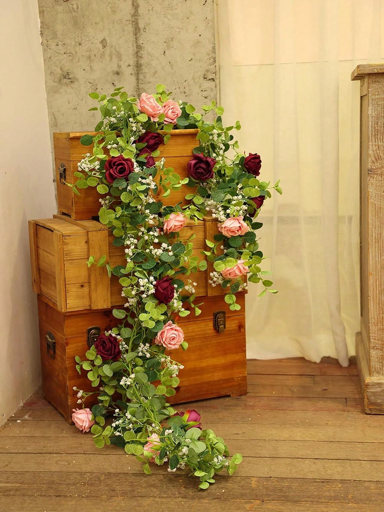 1 قطعة 5.9FT الاصطناعي الأوكال - مراجعة Eucalyptus Preserved وسعره