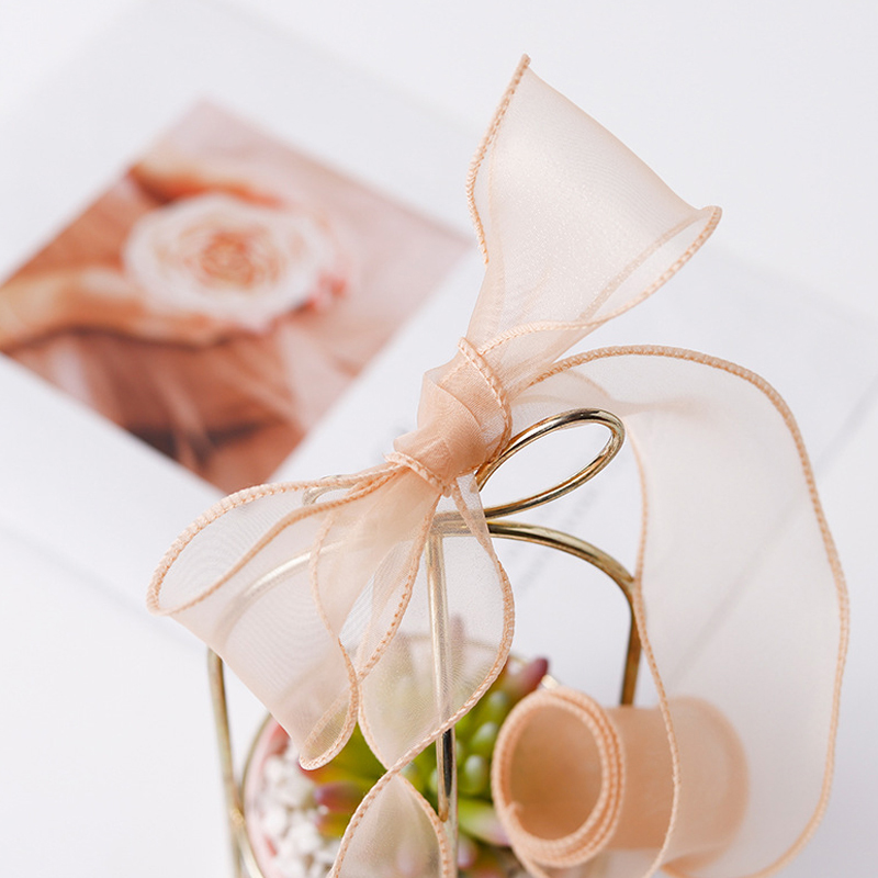 شريط حرير شفاف لتغليف الهدايا  - مراجعة Ribbon Organza Roll وسعره