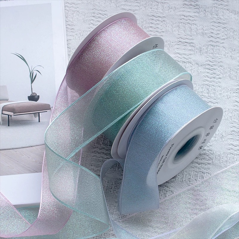 شريط أورجانزا ملون ، صندوق هدا - مراجعة Ribbon Organza Roll وسعره