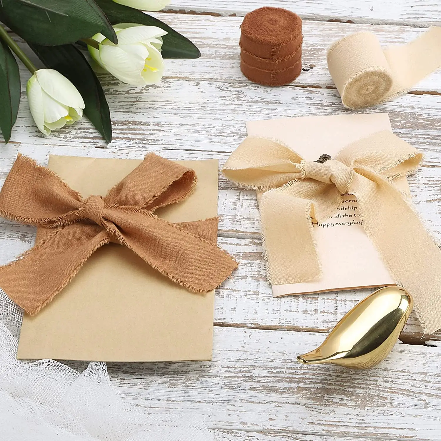 5 متر/لفة المتوترة شريط حرير ح - مراجعة Ribbon Organza Roll وسعره