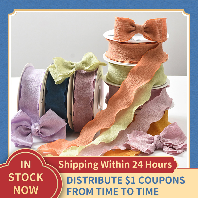 إكسسوارات شعر على شكل فيونكة،  - مراجعة Ribbon Organza Roll وسعره