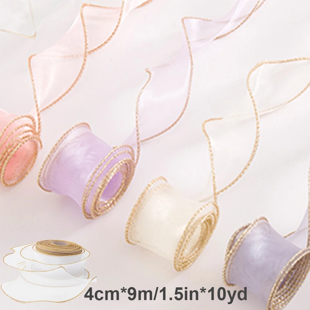 شريط أورجانزا بطول 10 ياردات/ل - مراجعة Ribbon Organza Roll وسعره