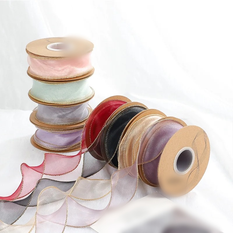 شريط أورجانزا بطول 10 ياردات/ل - مراجعة Ribbon Organza Roll وسعره