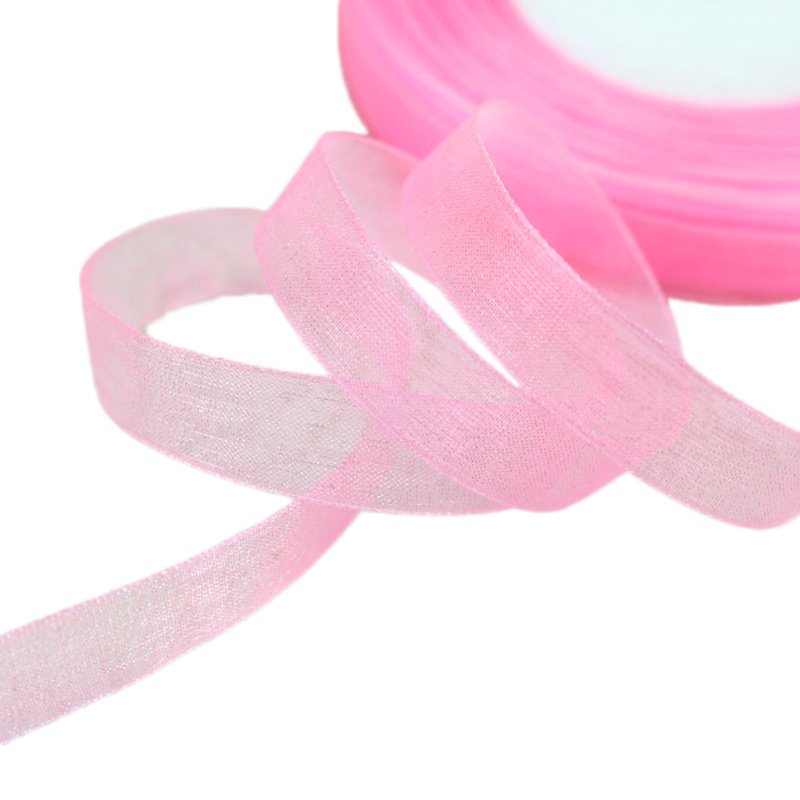 (50 ياردة/لفة) شرائط أورجانزا  - مراجعة Ribbon Organza Roll وسعره